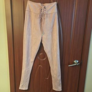 High Waisted Fitted Pants